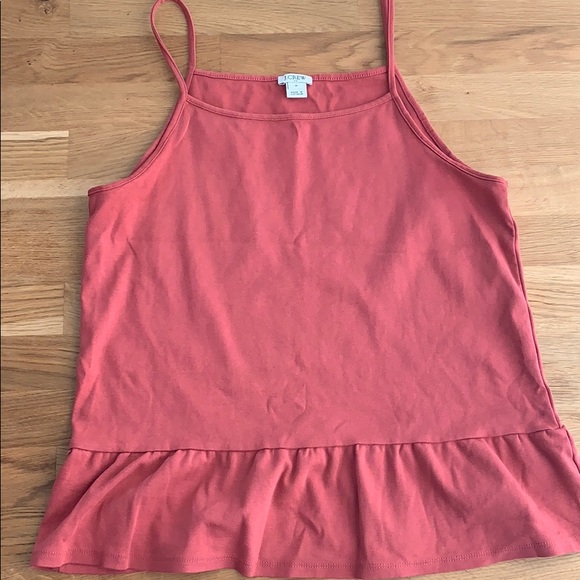 J. Crew | Pink Ruffle Tank | M - Picture 2 of 3
